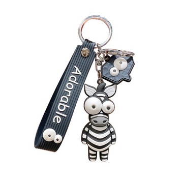Breloczek do kluczy torebki brelok zawieszka Zebra