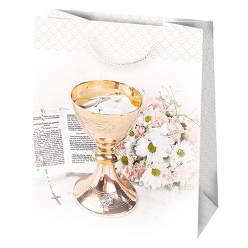 TOREBKA PREZENTOWA OZDOBNA I KOMUNII T4 19X23X10,5 WZ. 1