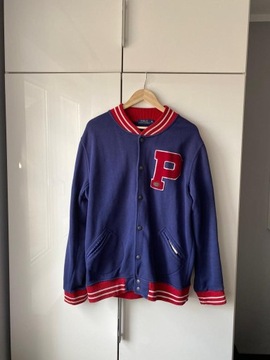 POLO RALPH LAUREN NEW YORK VARSITY JACKET BLUZA NIEBIESKA XL