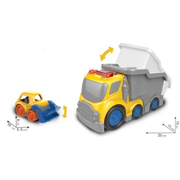 АВТОМОБИЛЬНЫЙ НАБОР 2 В 1 — САМОСВАЛ И ЭКСКАВАТОР 18 MSC+