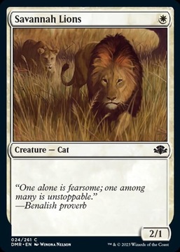 MTG DMR #024 Savannah Lions Foil