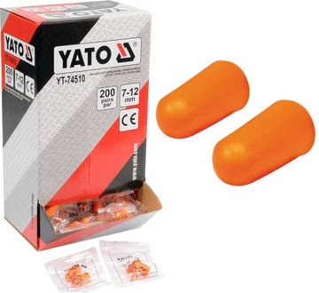 ZATYCZKI DO USZU Z PIANKI SNR 34DB 200SZT YATO BHP