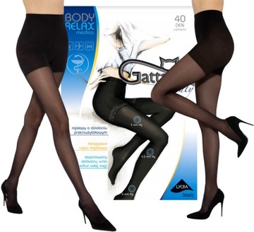Rajstopy Gatta RELAX MEDICA 40 DEN 3-M nero