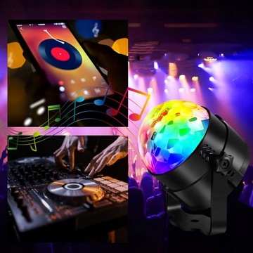СВЕТИЛЬНИКИ СЦЕНЫ ПРОЕКТОР LED ДИСКОШАР RGB