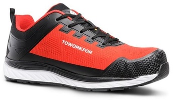 LEKKIE I ELASTYCZNE OBUWIE BUTY BHP TOWORKFOR SUPER SET RED S1P SRC r.45