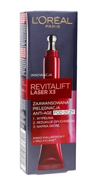 Loreal REVITALIFT LASER X3 Krem po oczy Anti-Age 15ml