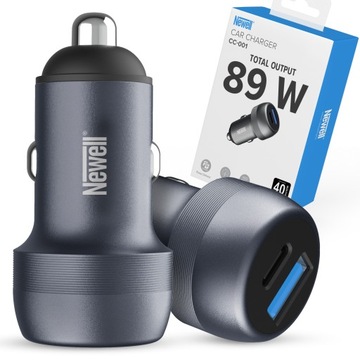 Ładowarka Samochodowa Newell CC-001 PD 89 W USB-C 65 W i USB-A 24 W
