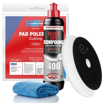Pasta Polerska do Lakieru Menzerna HCC 400 Pad Polerski Twardy Mikrofibra