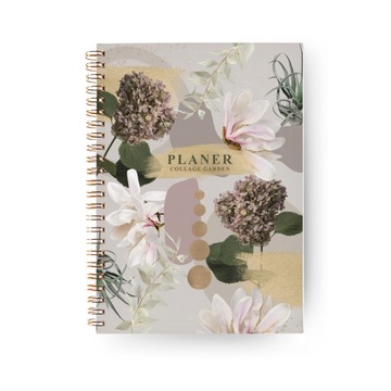 PLANER Dzienny a5 Niedatowany Planner Collage Garden