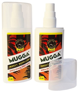 2X SPRAY NA KOMARY KLESZCZE MUGGA STRONG 50% DEET