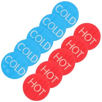 20 шт. САМОКЛЕЯЩИЕСЯ ЗНАКИ С ГОРЯЧЕЙ И ХОЛОДНОЙ ВОДОЙ