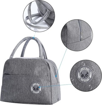 ИЗОЛИРОВАННАЯ ТЕРМОСУМКА ДЛЯ ЗАВТРАКА НА ПЛЯЖЕ, ПИКНИКА, ЛАНЧ-БОКС, HANDY