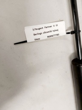 PARTNER II VZPĚRY/TLAKOVAČE ZADNÍ KRYT KUFRU