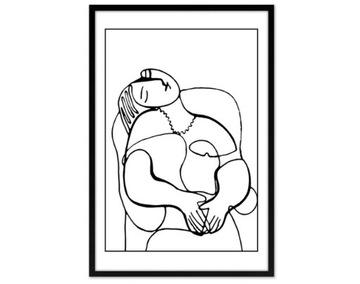 Obraz ABSTRAKCJA PABLO PICASSO LA REVE rama