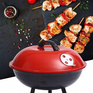 GRILL WĘGLOWY OGRODOWY TURYSTYCZNY SKŁADANY PRZENOŚNY CAMPING