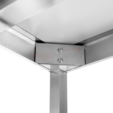 Стол рабочий GASTRONOMY с ПОЛКОЙ 80х70, настенный, нержавеющая сталь