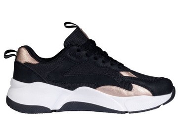 Кроссовки HKM GLAMOUR Rosegold черные [R: 42]