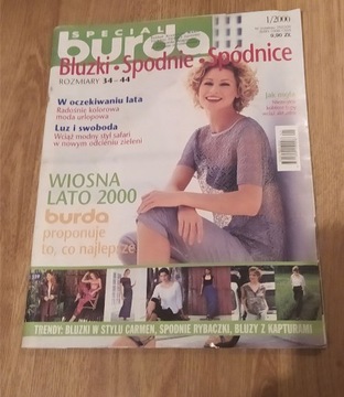 Burda special bluzki spodnie spódnice 1/2000
