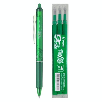 Długopis wymazywalny Pilot Frixion Clicker - ZIELONY + 3 wkłady 0,7