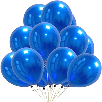 Balony niebieskie duże metaliczne 1-99 urodziny
