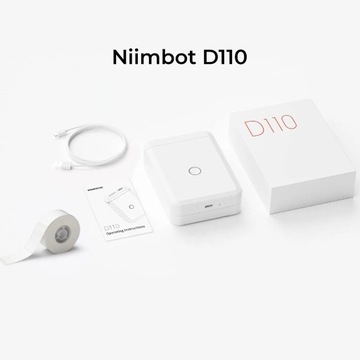Беспроводной термопринтер Niimbot D110 + рулон этикеток 15x30 мм
