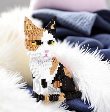 НАБОР МИНИ-БЛОКОВ «КОТ КОТЕНОК» ДЕТСКИЕ РАЗВИВАЮЩИЕ ИГРУШКИ ПОДАРОК ​​1300