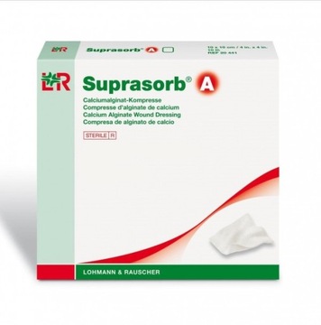 Suprasorb A 10 cm x 10 cm 1 szt. L& R Opatrunek alginianowy REF 20 441
