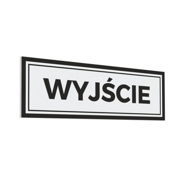 Wyjście - naklejka 10x30
