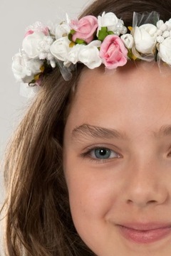 No1 Венок для причастия, как яркие белые и розовые венки для причастия WK99a