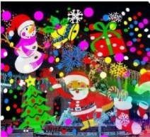 BAŁWAN ŚWIĄTECZNY PROJEKTOR LED BAŁWANEK OZDOBA ŚWIĄTECZNA