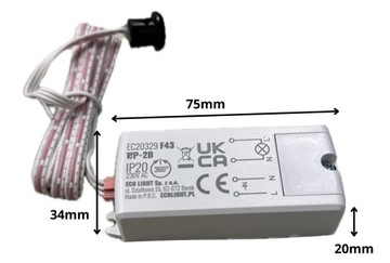 БЕСКОНТАКТНЫЙ ПИР-ПЕРЕКЛЮЧАТЕЛЬ ДЛЯ СВЕТОДИОДНОГО ИНФРАКРАСНОГО ДАТЧИКА ДВИЖЕНИЯ ДИАПАЗОНОМ 5-6 СМ