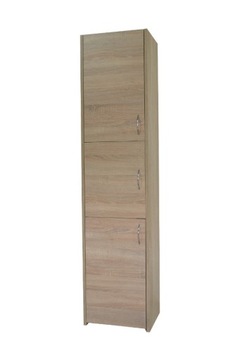 SZAFKA ŁAZIENKOWA SŁUPEK REGAŁ DĄB SONOMA 3D 40 CM