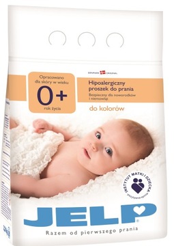 Jelp 0+ proszek dla dzieci do prania kolor 2,24KG