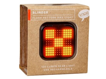 ЗАДНИЙ ВЕЛОСИПЕДНЫЙ ФОНАРЬ KNOG BLINDER GRID 8 РЕЖИМОВ 100 лм С ЗАРЯДКОЙ от USB
