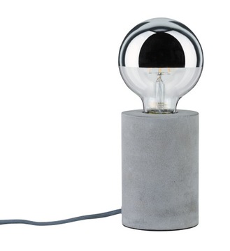 Paulmann Lampa stołowa Neordic MIK E27 - szary beton nocna