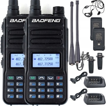 2X Baofeng P15UV USB C Radiotelefon PMR NOWA WERSJA