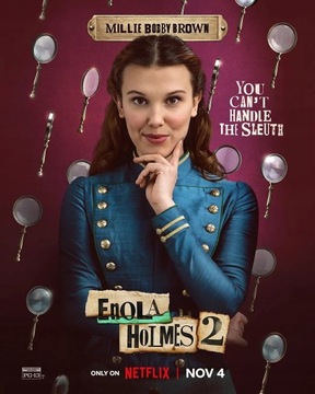plakaty 2022 nowy Film Enola Holmes 2 plakat filmo