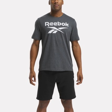 Reebok koszulka męska sportowa bawełniana szara 100071827 r. L