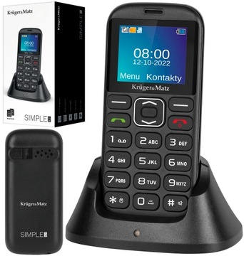 TELEFON DLA SENIORA DUŻE CYFRY TYP C KRUGER MATZ
