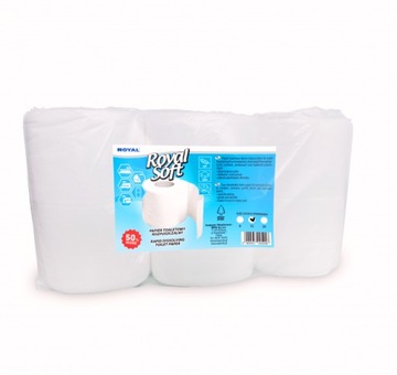 Papier do toalet turystycznych - Royal Soft 6 sztuk