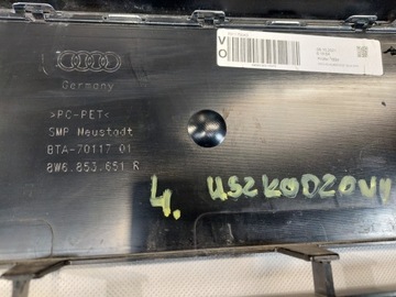 AUDI A5 F5 8W6853651R MŘÍŽKA MASKA PŘEDNÍ