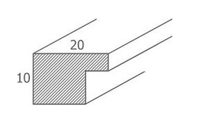 ДЕРЕВЯННАЯ РАМА 30х40 см ПАССА-ПАРТУ 21х29,7 (А4)