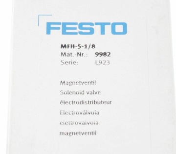 FESTO MFH-5-1/8 MFH518 9982 ! NEW !