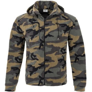 MORO CAMO Gruby Polar KAPTUR Bluza POLAROWA L