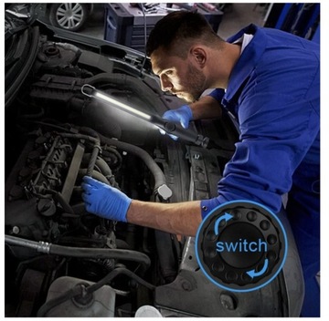 ЛАМПА ДЛЯ МАСТЕРСКОЙ COB СВЕТОДИОДНЫЙ ФАКЕЛ 8 Вт USB МАГНИТ