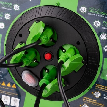 PRZEDŁUŻACZ BĘBNOWY BUDOWLANY DUŻY METALOWY BĘBEN DŁUGI 50M 3x2,5MM