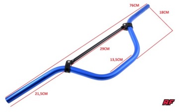 РУЛЬ ВЫСОКИЙ 22 ММ 76 СМ КРОСС ЭНДУРО КВАДРОЦИКЛ RAPTOR 5 ЦВЕТОВ