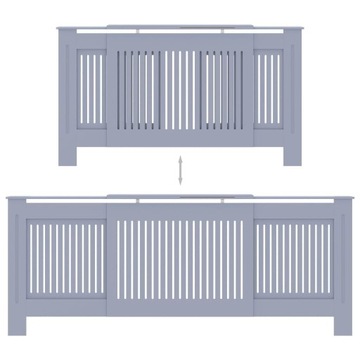 OSŁONA NA KALORYFER SZARA 205CM