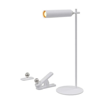 Lampka Biurkowa V-TAC 4w1 37cm Kinkiet Klips Latarka 3W LED Biała VT-7413