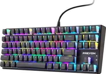 Klawiatura gamingowa mechaniczna RGB USB PREYON